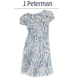J. Peterman Tweed 60s Mod Shift Dress Size 6 Like New